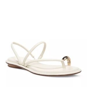 VINCE White Lucila Slingback Sandals Size 7